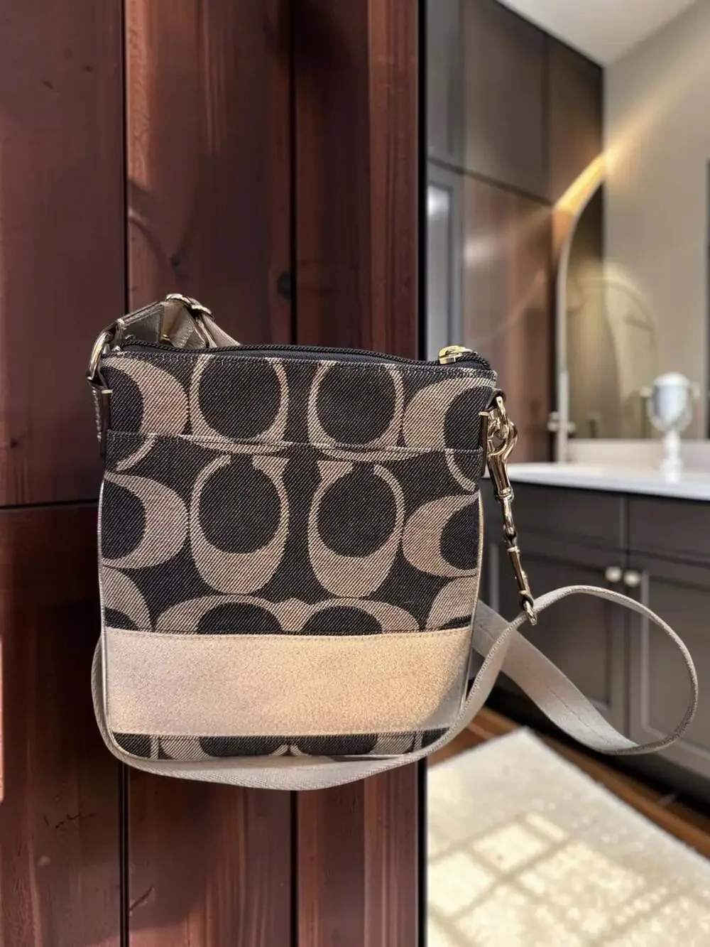 Coach black grey